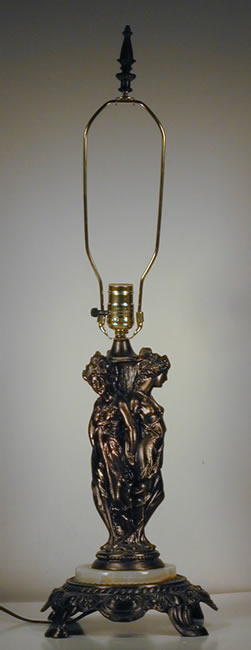 Victorian lamp 3 graces