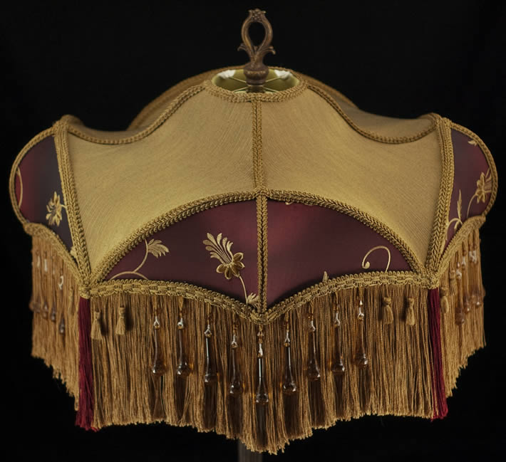 fringed lampshade TF10c