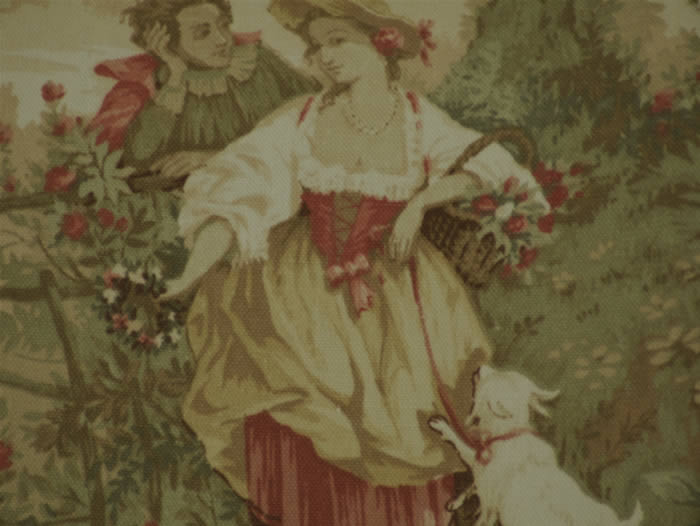 Fragonard Fabric Victorian Lampshade